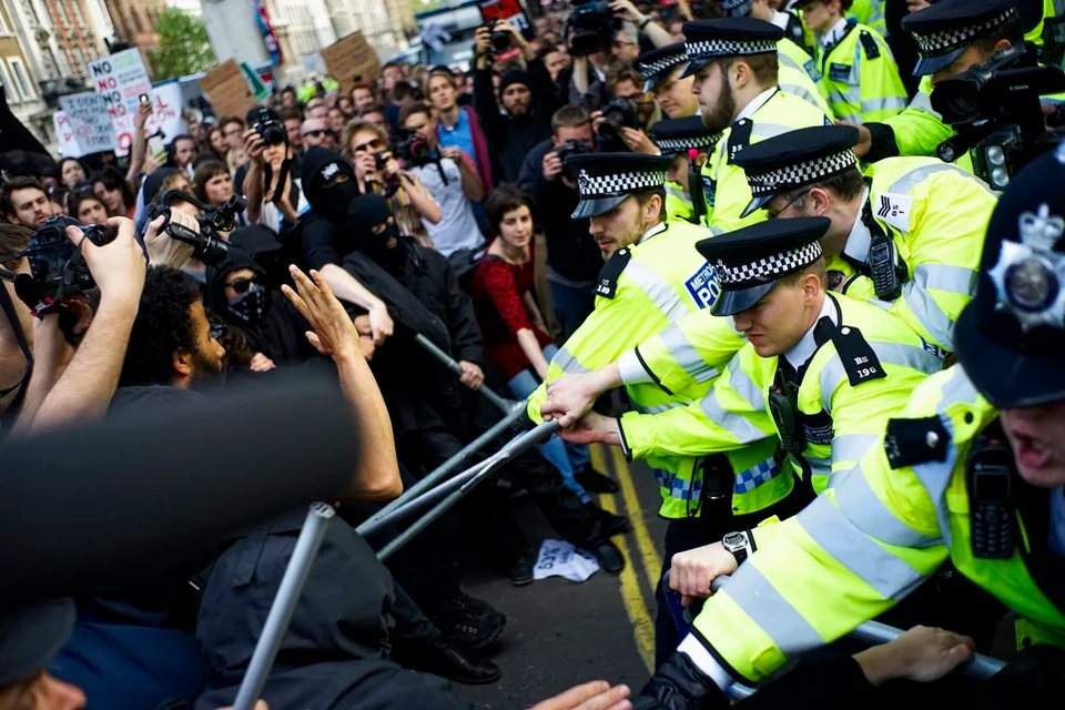Policing the march